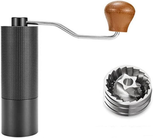 Molinillo manual de café con mango de madera - Cónicas de Acero Inox