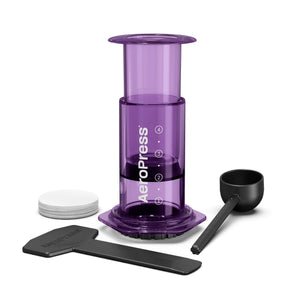 AeroPress Morado - Coffee Maker Cafetera Portátil CLEAR