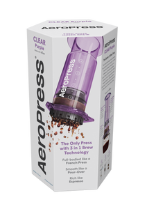 AeroPress Morado - Coffee Maker Cafetera Portátil CLEAR