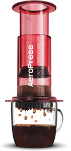 AeroPress Rojo - Coffee Maker Cafetera Portátil CLEAR