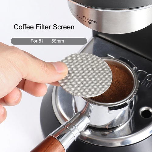 Espresso puck screen - pantalla de acero inoxidable para portafiltro
