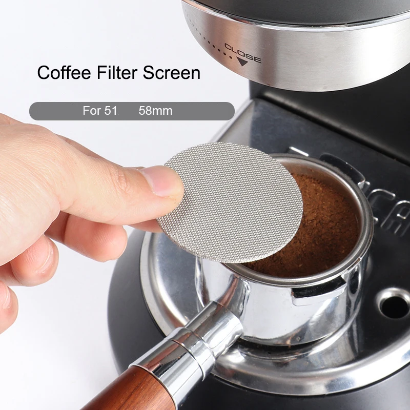Espresso puck screen - pantalla de acero inoxidable para portafiltro