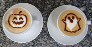 Moldes de acrílico de terror para dibujo en taza x2 - Halloween