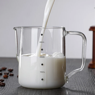 Jarra Barista CLEAR punta fina 350ml - Transparente Latte Art