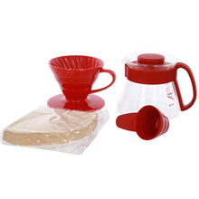 Cargar imagen en el visor de la galería, Kit de V60 1-2 tazas de cerámica Rojo