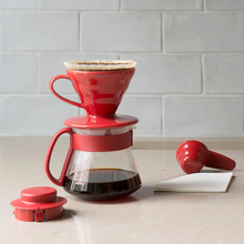 Cargar imagen en el visor de la galería, Kit de V60 1-2 tazas de cerámica Rojo