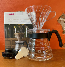 Cargar imagen en el visor de la galería, Kit de V60 1-4 tazas Craft Negro HARIO