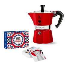 Cargar imagen en el visor de la galería, Pack Moka Express 3 Tazas + 2 Juegos de Cartas - Bialetti