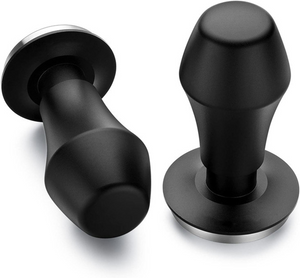 Tamper a presion 58mm - Acero inox Negro con base