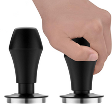 Cargar imagen en el visor de la galería, Tamper a presion 58mm - Acero inox Negro con base