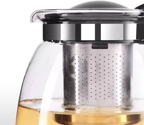 Tetera de vidrio con filtro de acero inox - Té e infusiones