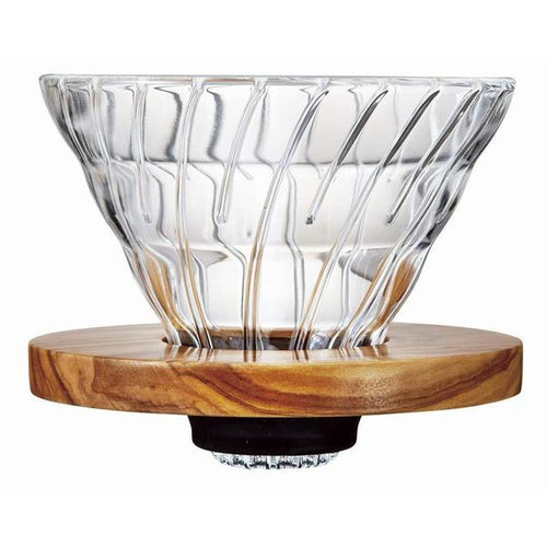 Dripper V60 madera de olivo de 1-4 tazas - Método goteo para hacer café
