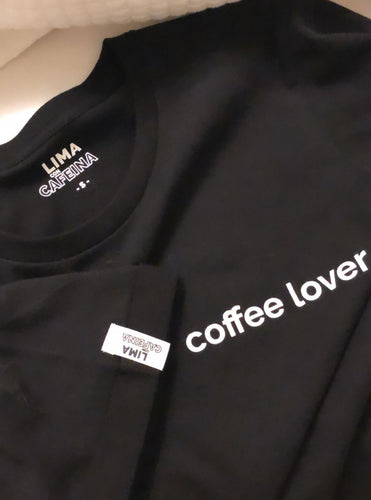 Polo negro COFFEE LOVER