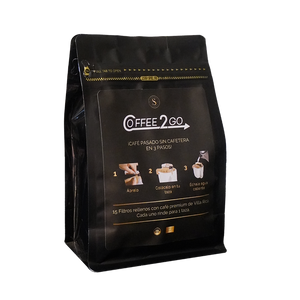Coffee 2 Go x15 filtros con café listo para preparar - Villa Rica