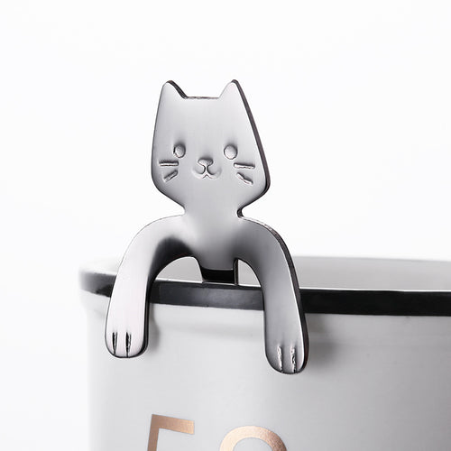 Cucharita de gatito - Acero inoxidable