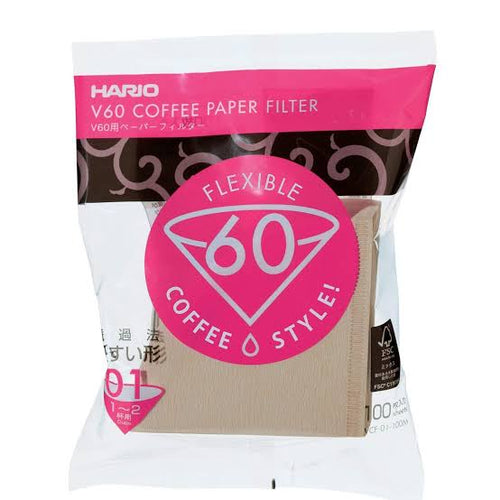 Filtros x 50, crudo 1-4 tazas V60