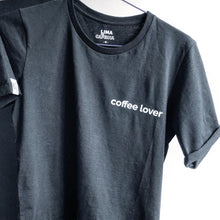 Cargar imagen en el visor de la galería, Polo negro COFFEE LOVER