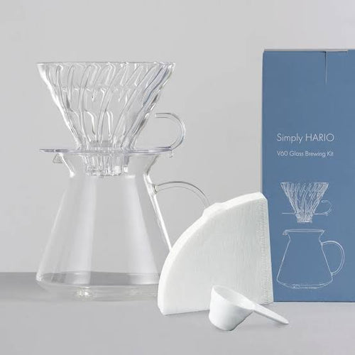 Kit de vidrio V60 Hario 1-4 tazas 600ml