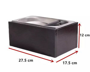 Knock Box cuadrado acero inox - Tachito para café
