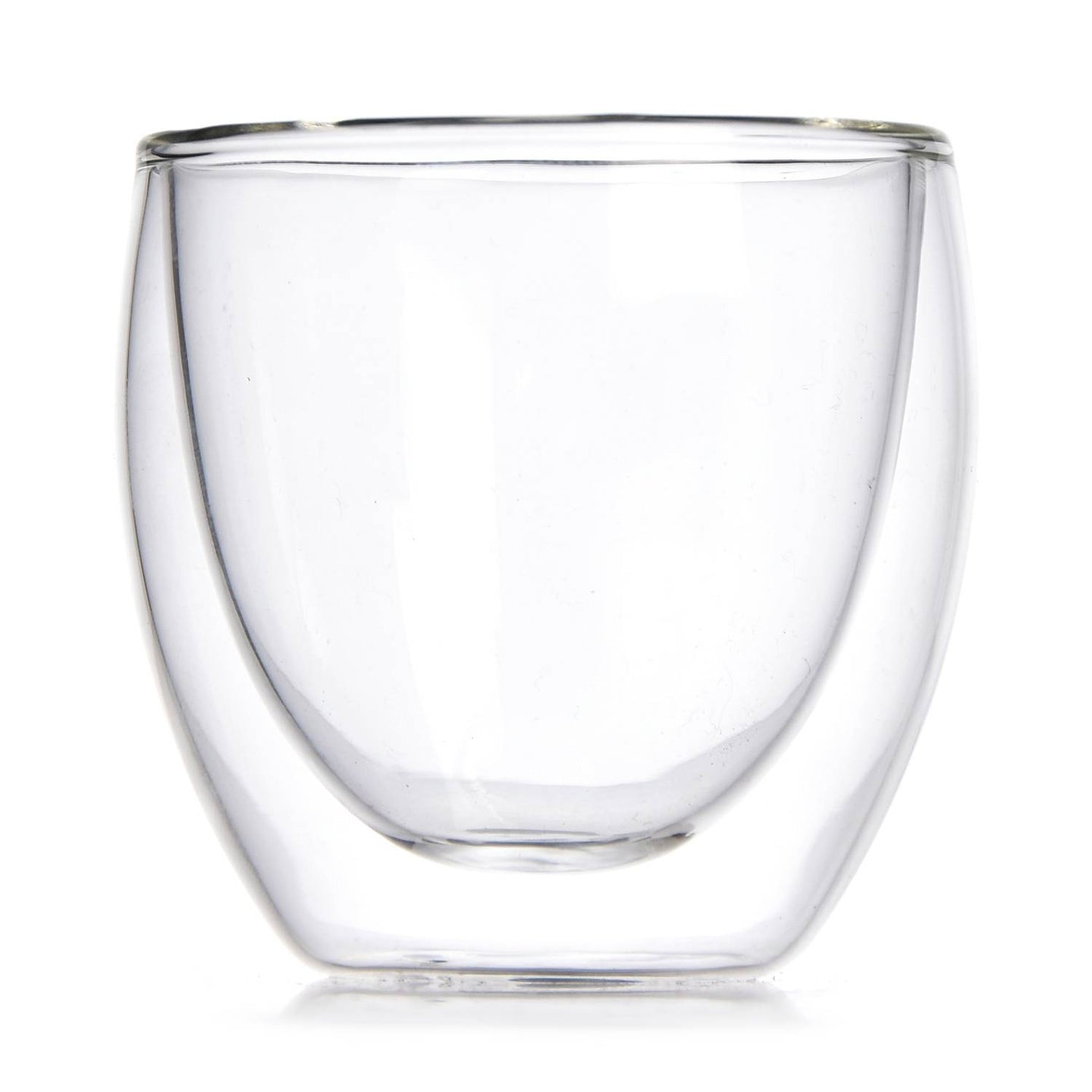 Taza pequeña doble vidrio café