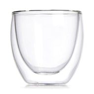Taza pequeña doble vidrio café